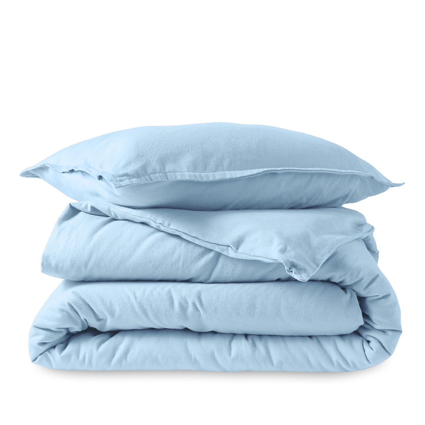 Bare Home Flannel Duvet Cover Set - Full/Queen - 100% Cotton, Velvety Soft Heavyweight Premium Flannel, Double Brushed