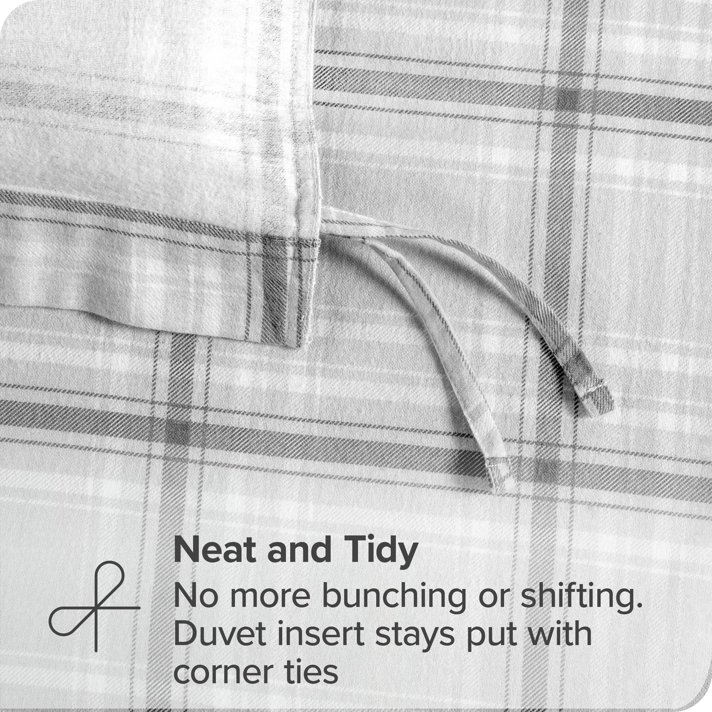 Bare Home Flannel Duvet Cover Set - Full/Queen - 100% Cotton, Velvety Soft Heavyweight Premium Flannel, Double Brushed